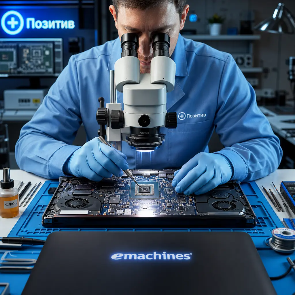 Замена видеокарты ноутбука Emachines в Сургуте