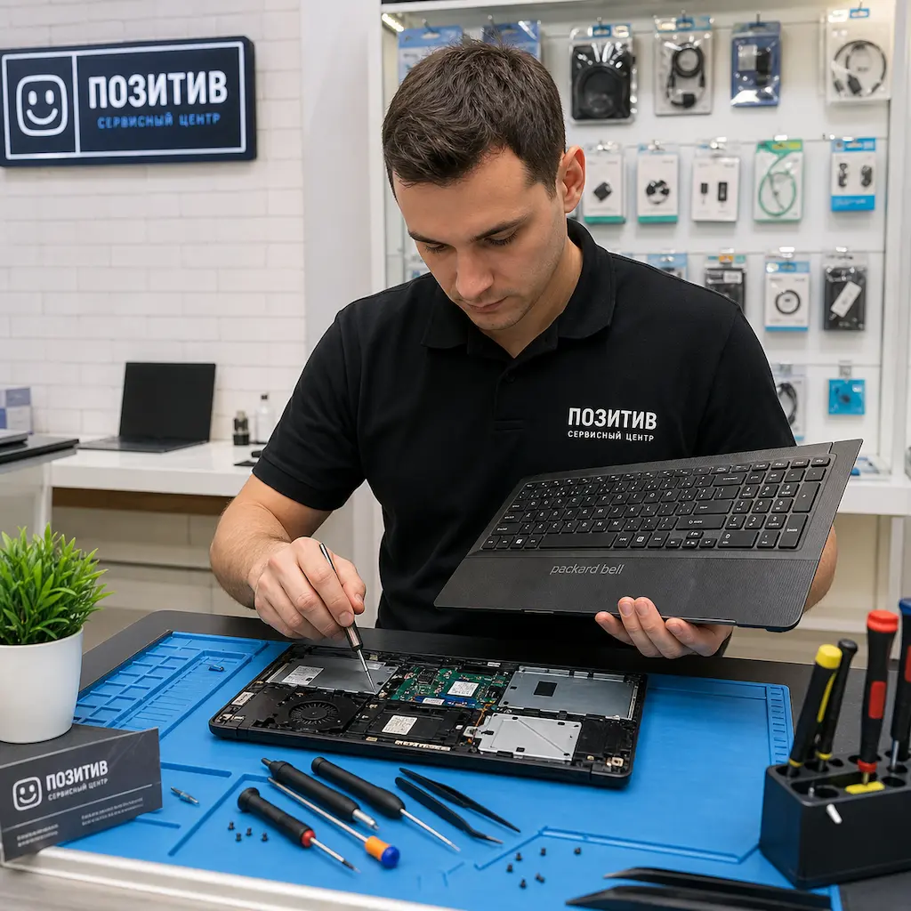 заменить клавиатуру на ноутбуке Packard Bell в Сургуте