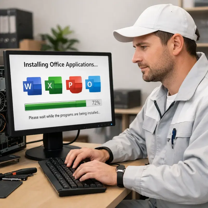 установка офисных программ на компьютер в Сургуте