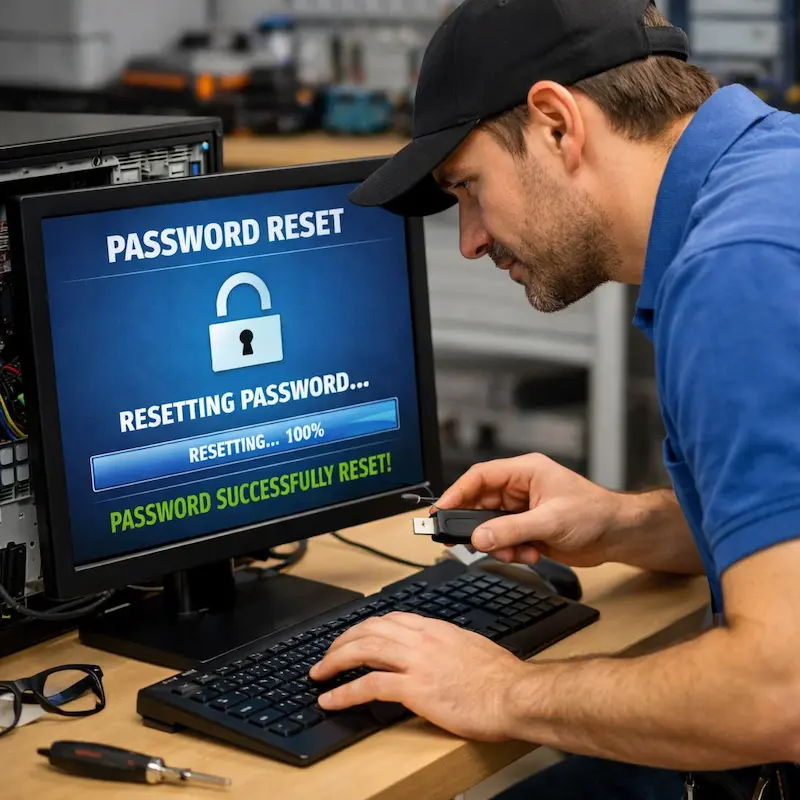 Сброс пароля от компьютера в Сургуте
