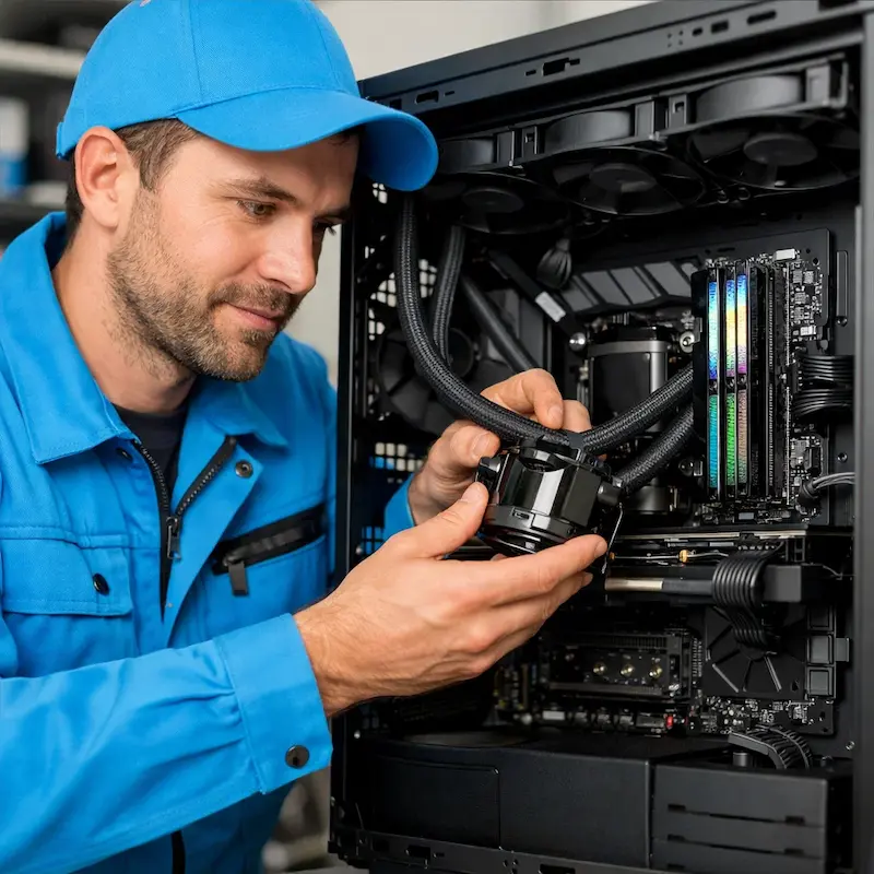 Установка СЖО на ПК в Сургуте