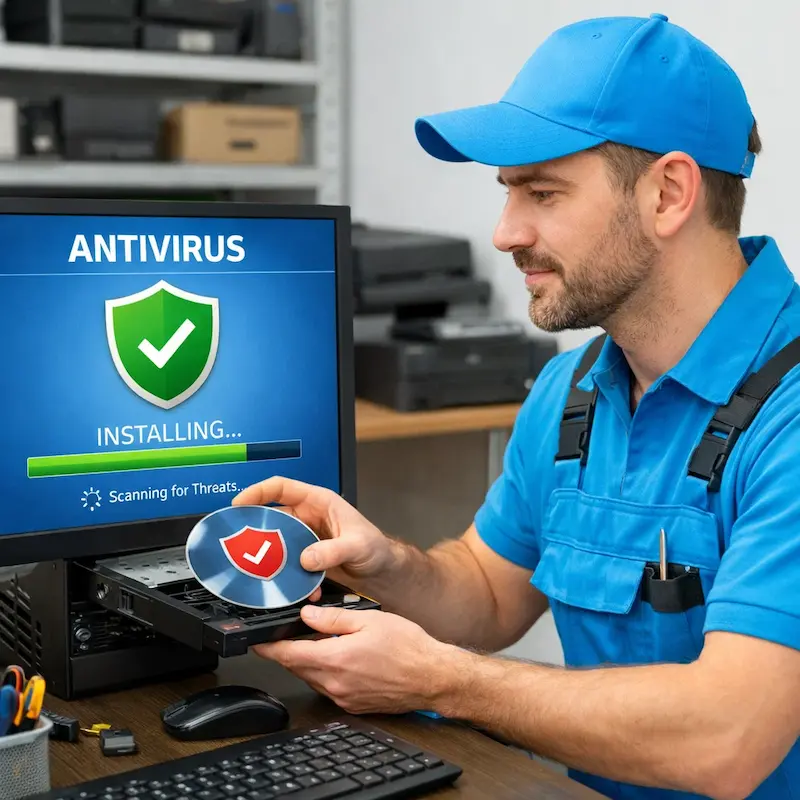 Установка антивируса в Сургуте на дому