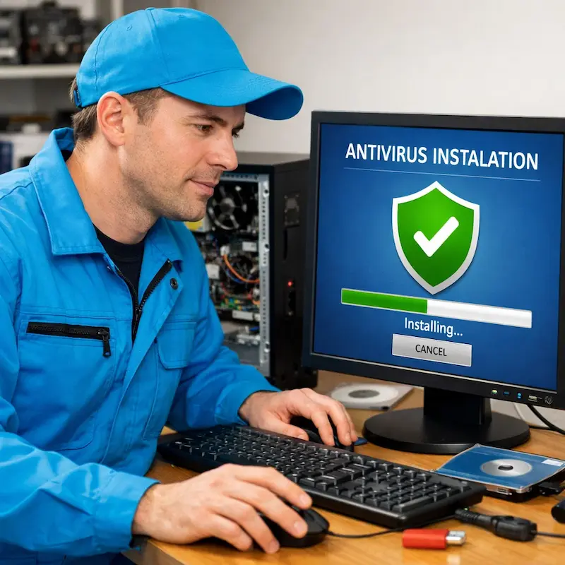 Установка антивируса на ноутбук в Сургуте