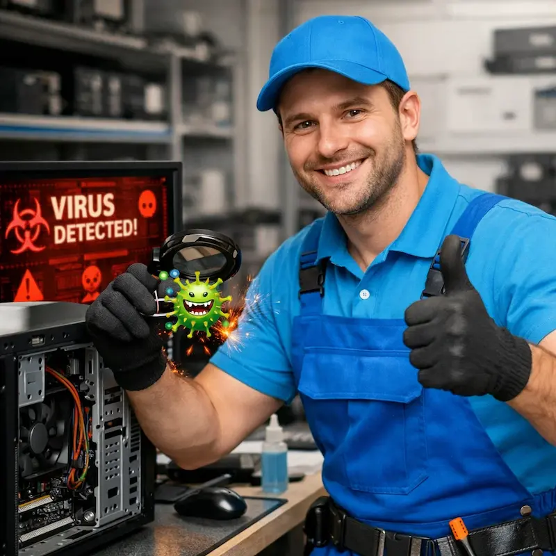 Удаление вирусов с компьютера в Сургуте