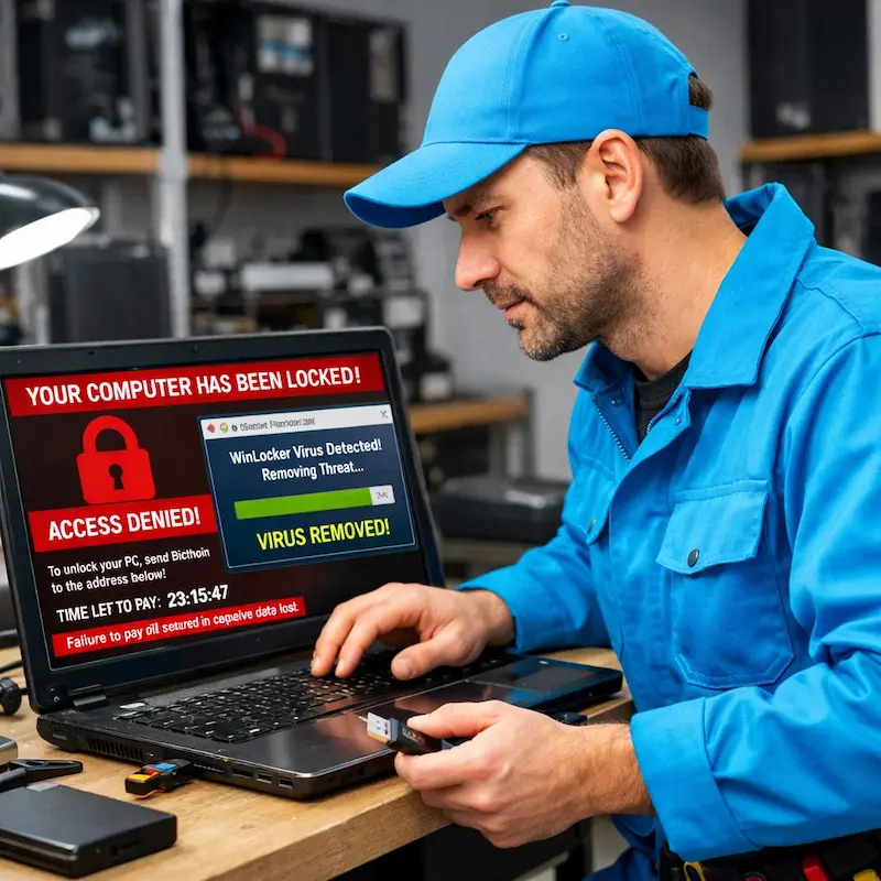 Поможем разблокировать компьютер и ноутбук в Сургуте